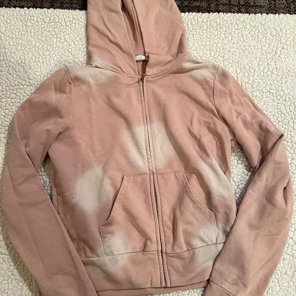 Tie dye zip up hoodie